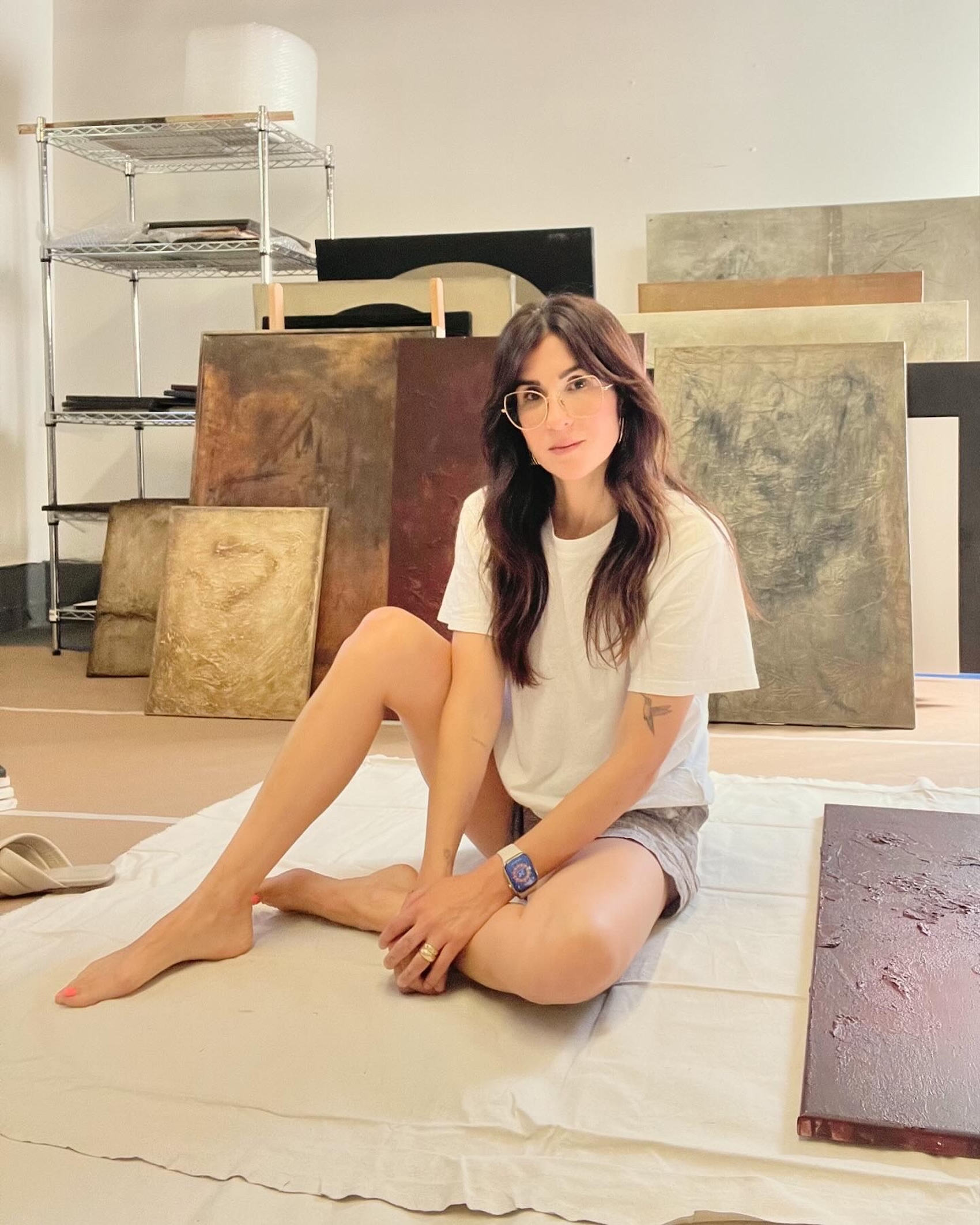 Virginia Castillo in her Los Angeles studio